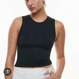 Aritzia Babaton Contour Muscle Tank In black Size Large